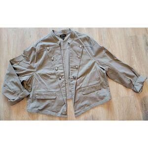 Torrid Khaki Button-Front Blazer